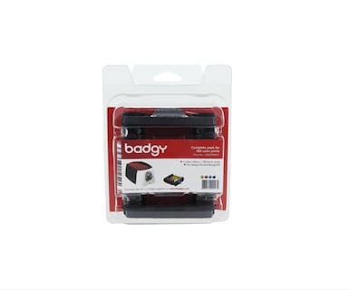 Foto 1 | Kit De Consumibles Badgy Cinta Para 100 Impresiones A Color, Tarjetas Blancas 100 Pzs Para Impresoras Badgy 100 Y