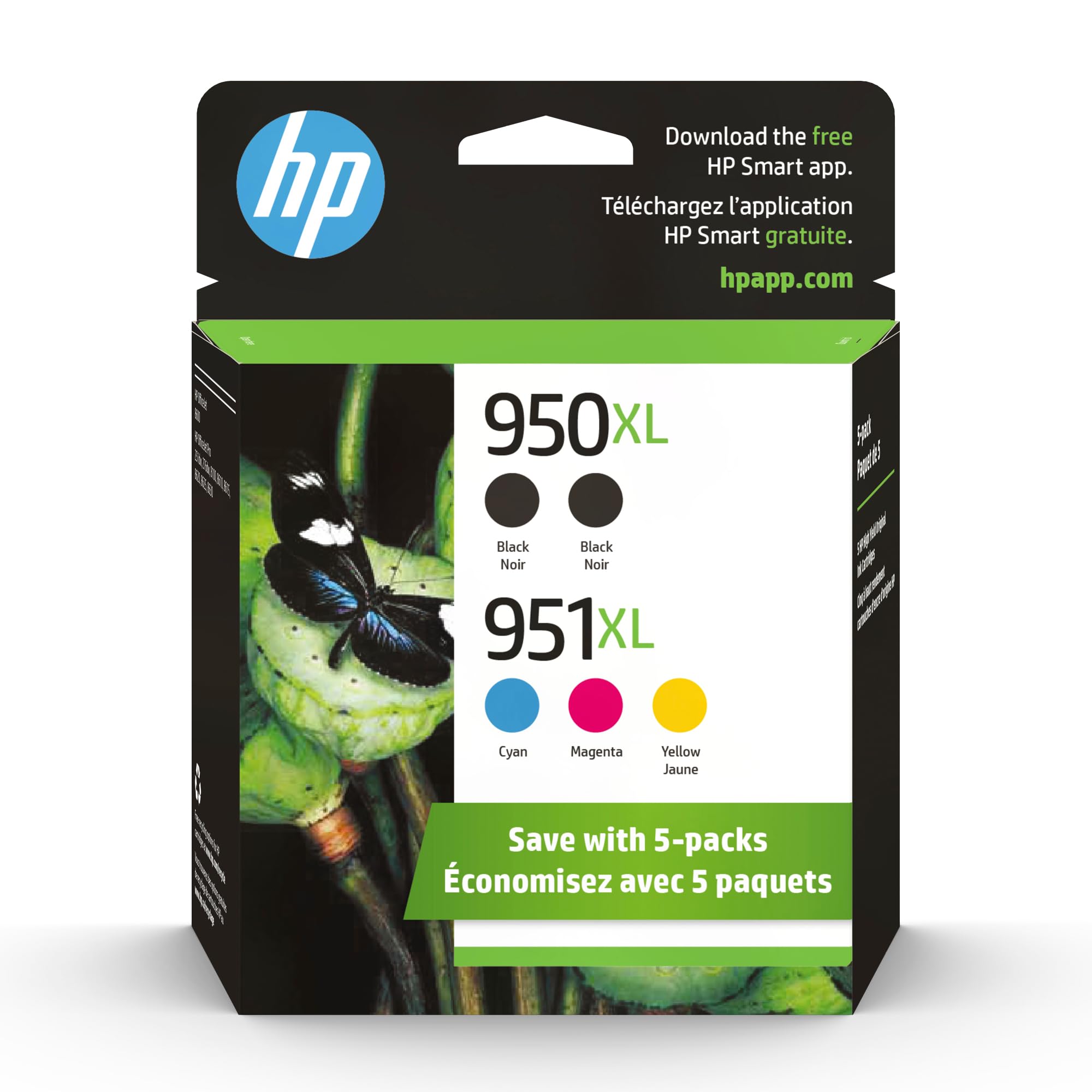 Cartucho De Tinta Hp 950xl/951xl Negro/cian/magenta/amarillo  Paquete De 5 - Venta Internacional.