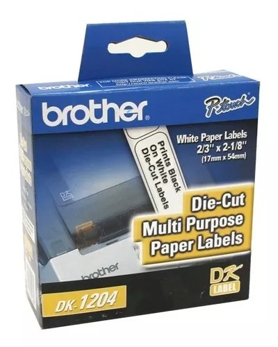 Foto 1 | Cinta Brother DK1204 Blanco 17 x 543 mm 400 Etiquetas