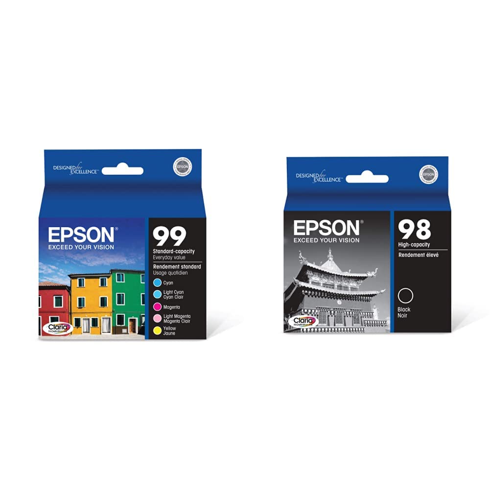 Foto 2 pulgar | Cartucho De Tinta Epson T099 Claria Hi-definition Combo De 5 Colores - Venta Internacional.