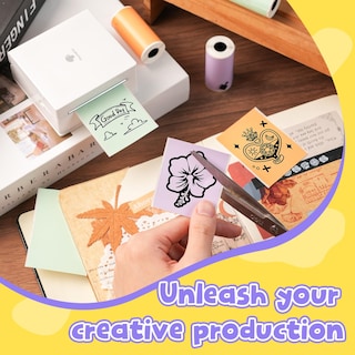 Foto 5 | Papel Térmico Phomemo Purple Autoadhesivo Para Impresora M02 - Venta Internacional.