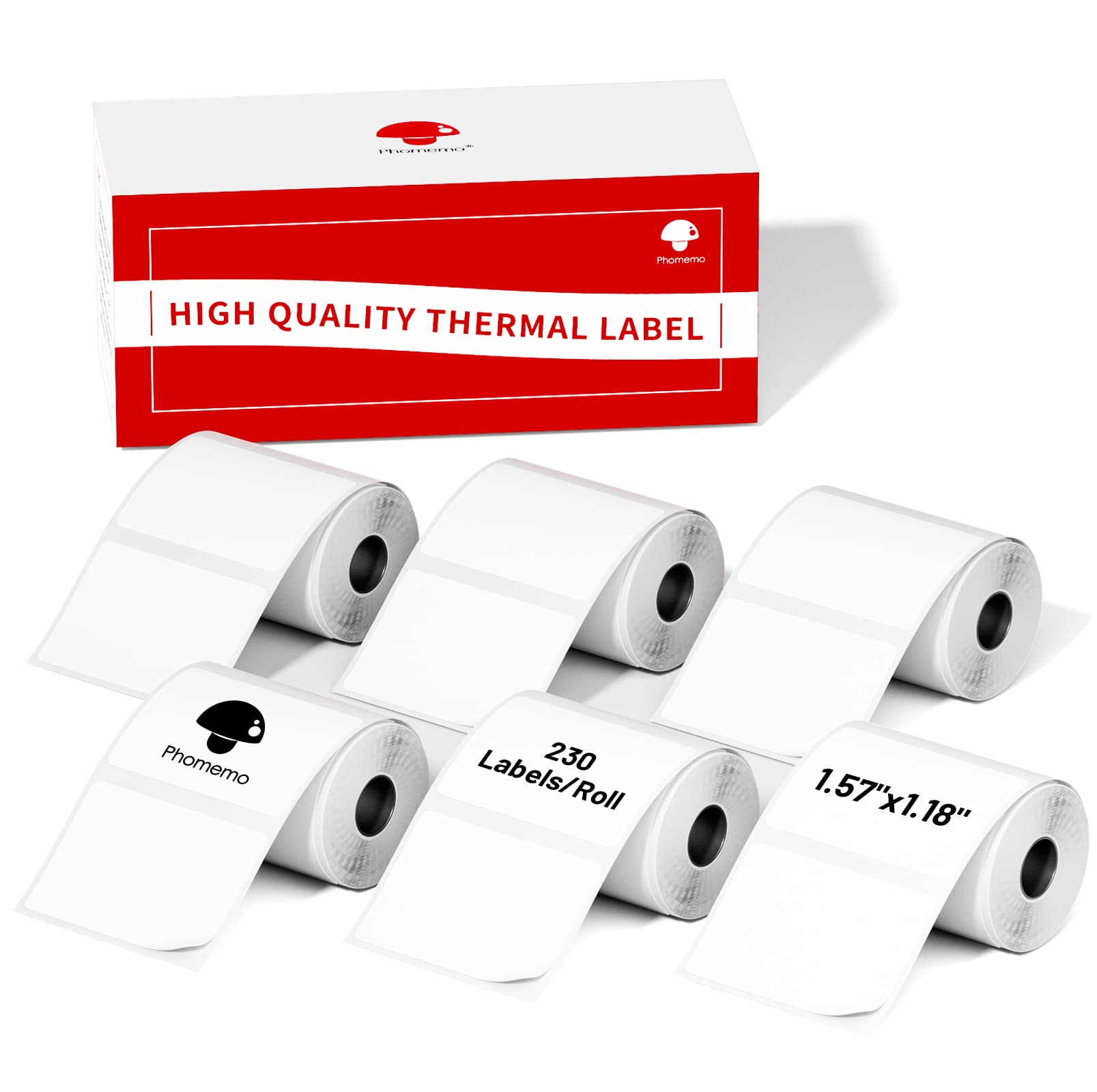 Foto 2 pulgar | Papel Térmico Phomemo 40 X 30 Mm 230 Etiquetas/rollo Para Impresión M110 - Venta Internacional.