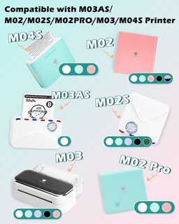 Foto 2 | Etiqueta De Papel Adhesivo Térmico Phomemo White Para Impresora M02 - Venta Internacional.