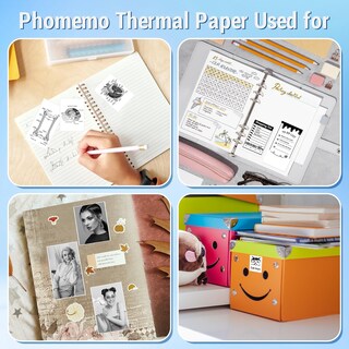 Foto 5 | Etiqueta De Papel Adhesivo Térmico Phomemo White Para Impresora M02 - Venta Internacional.