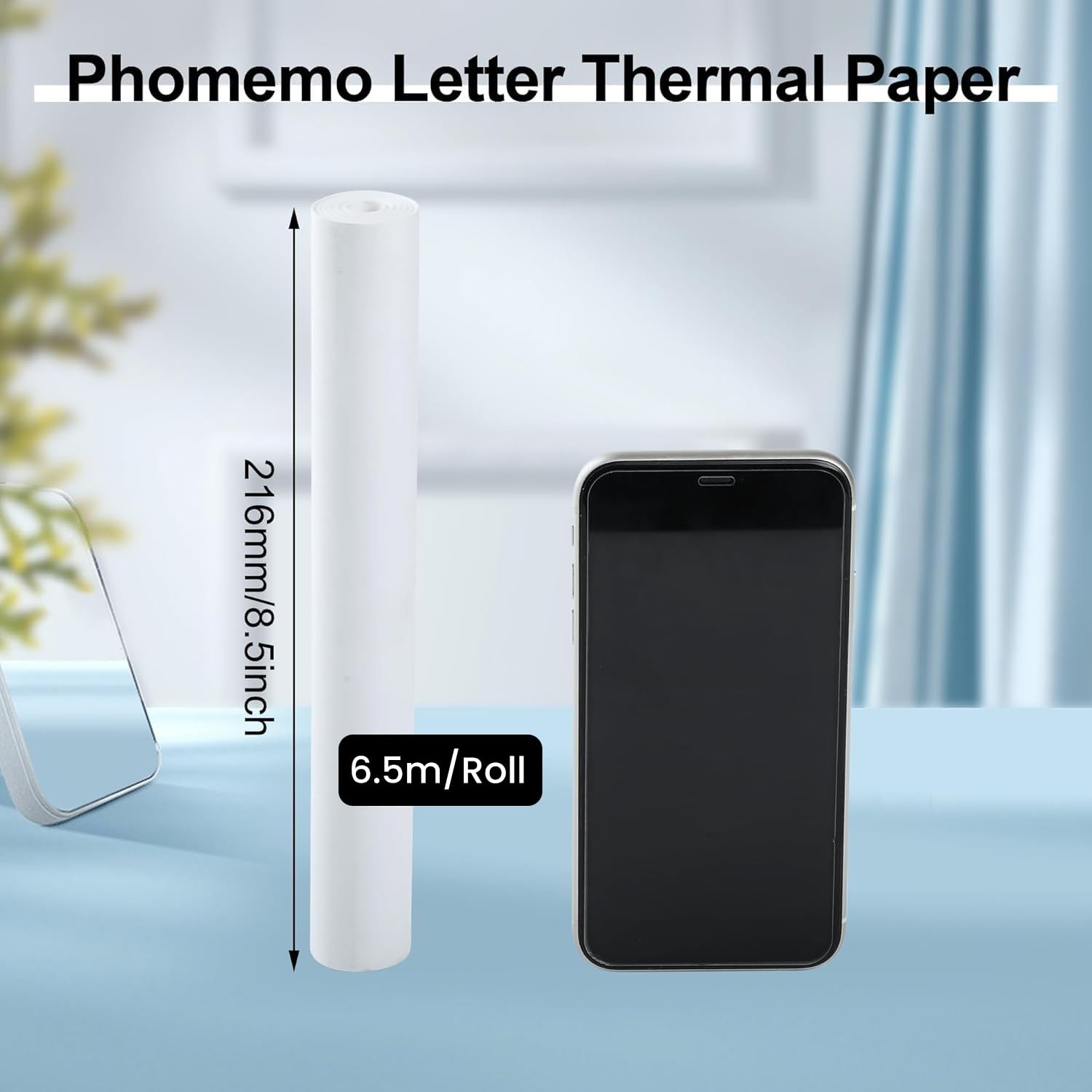 Foto 6 | Rollos De Papel Térmico Phomemo 8.5 X 11 Pulgadas Para M832 M833 M834 M835 - Venta Internacional.