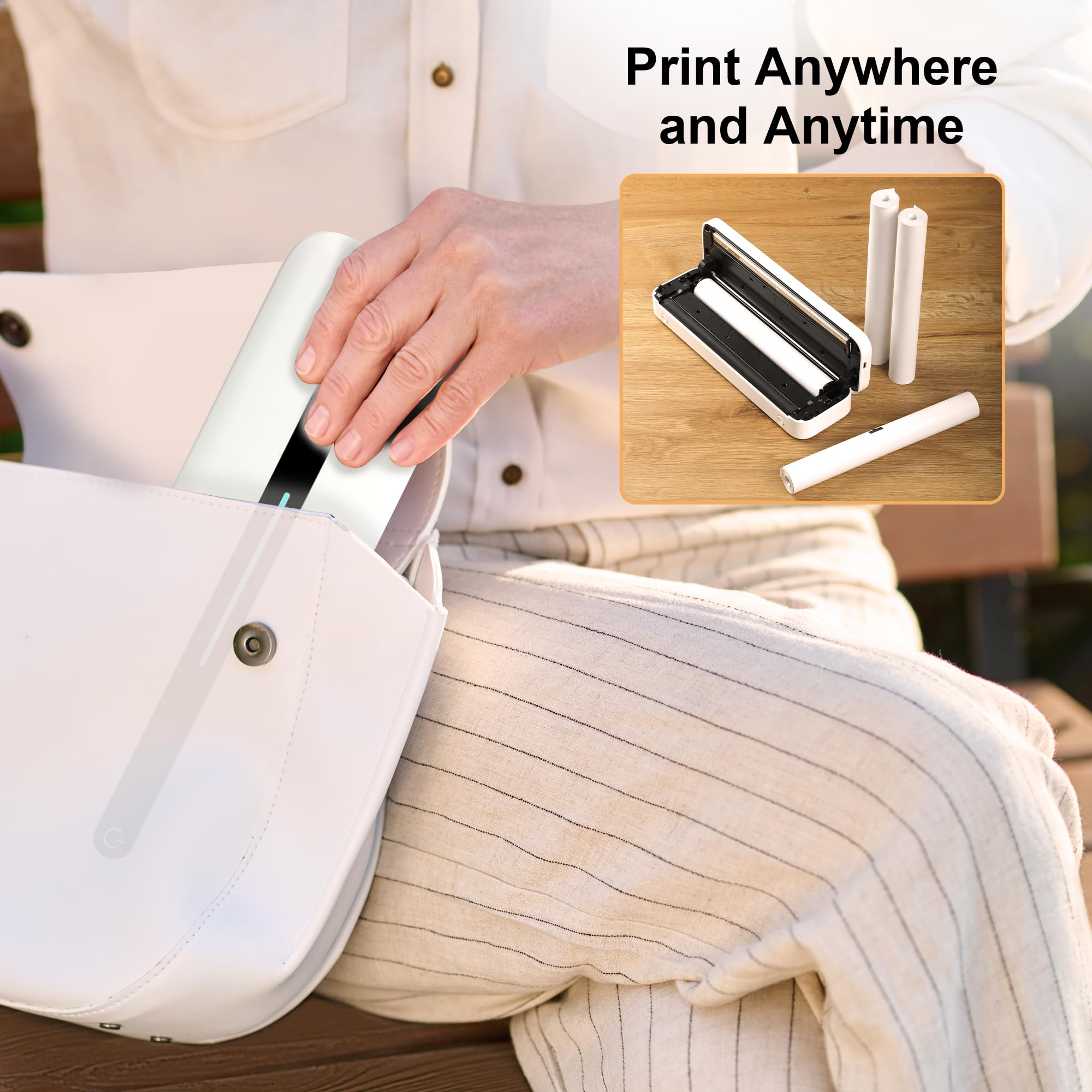 Foto 7 | Rollos De Papel Térmico Phomemo 8.5 X 11 Pulgadas Para M832 M833 M834 M835 - Venta Internacional.