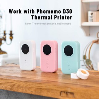 Foto 6 | Cinta De Etiquetas Phomemo D30, Para Rotuladora D30, D35, Q30, Q30s, Q31, Negra Sobre Transparente, - Venta Internac
