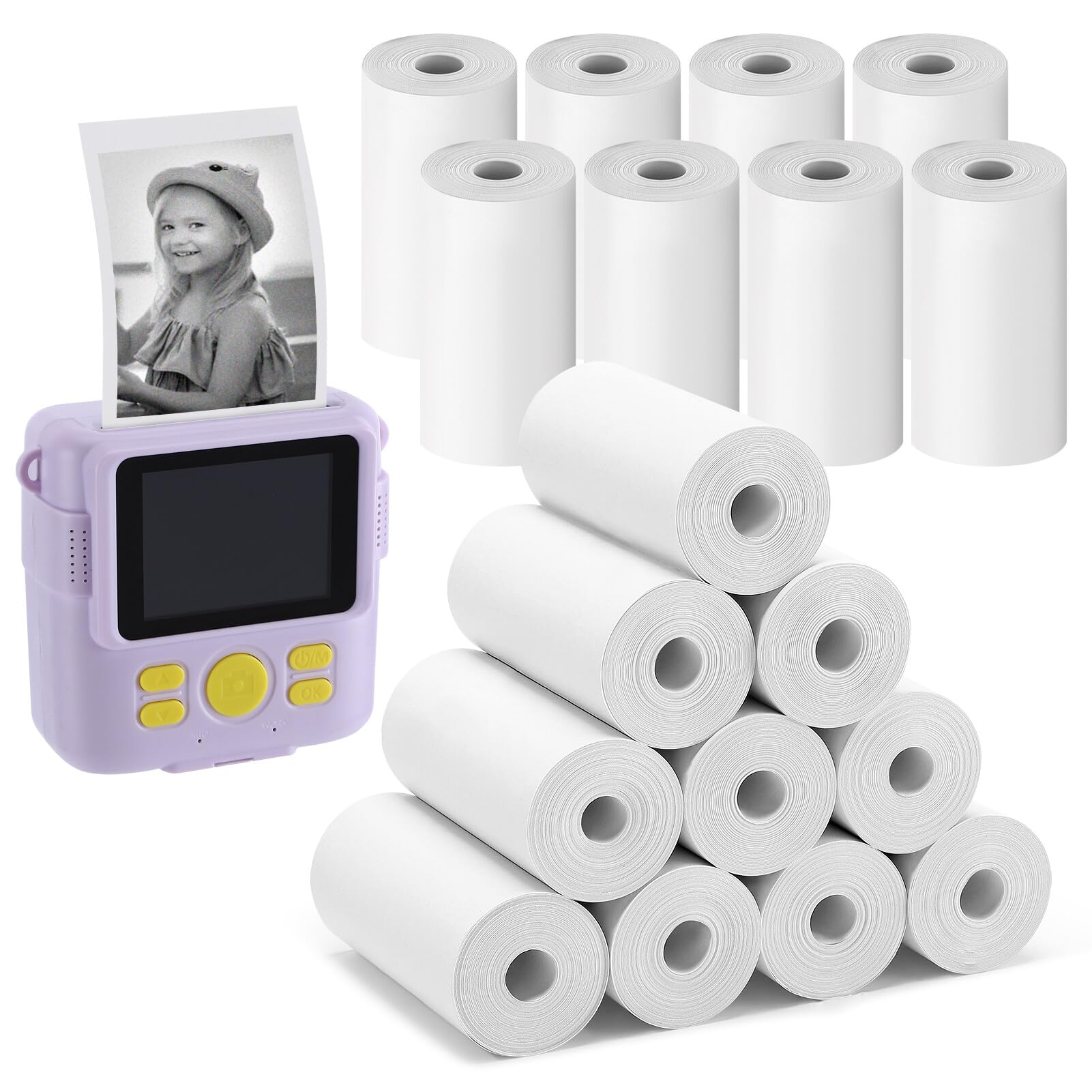 Foto 1 | Papel De Recarga Para Impresión Instantánea De Cámara, 18 Rollos, Para Niños - Venta Internacional.