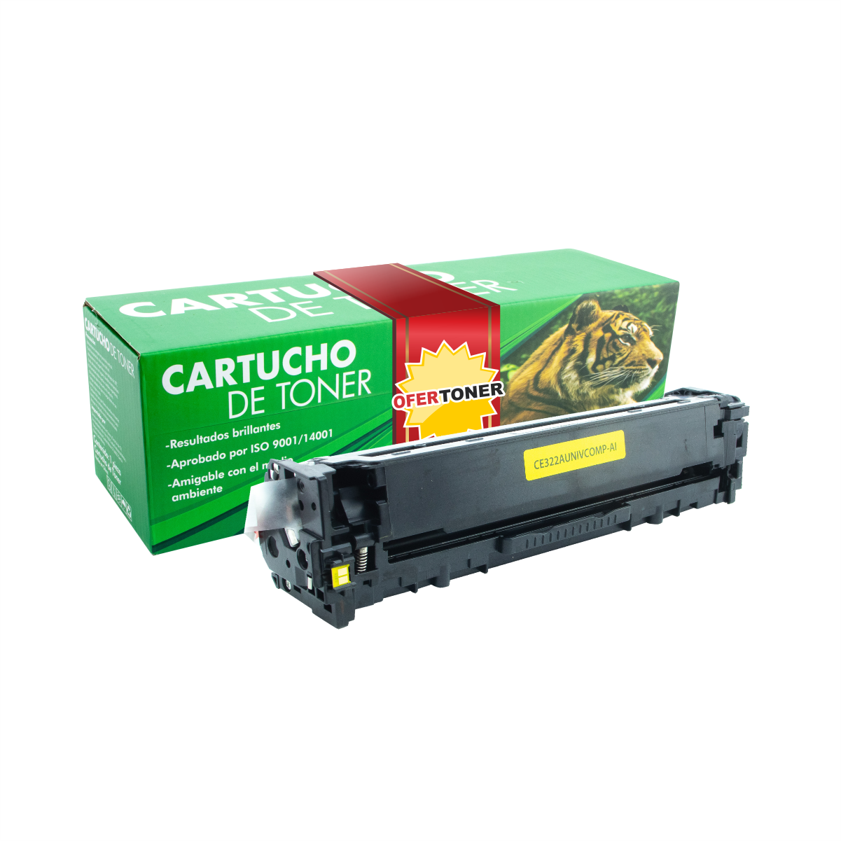 Tóner 116y/316y/716y con Chip Compatible con Canon m251n m251nw mfp M276n m276nw Amarillo