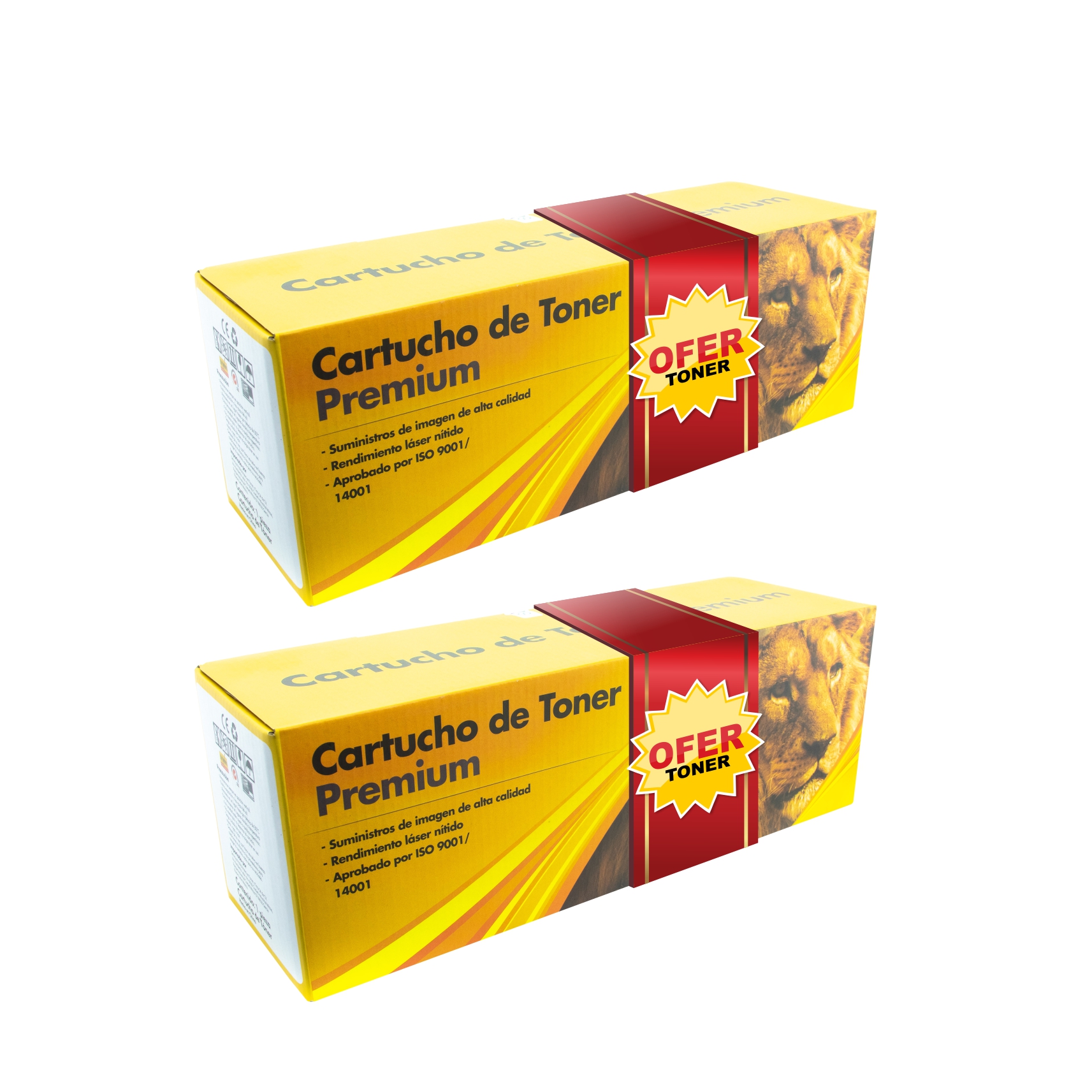 Foto 2 pulgar | Pack de 2 Toner TN750-S Compatible con Brother HL5440D y MFC 8710W en Negro