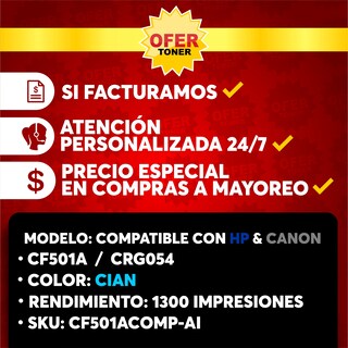 Foto 8 | Tóner Genérico Compatible con HP M254 y M281
