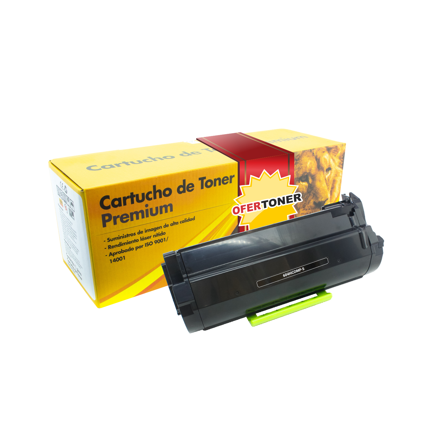 Tóner 604h Compatible con Lexmark Mx310dn Mx410de Mx511de Mx611dhe Negro