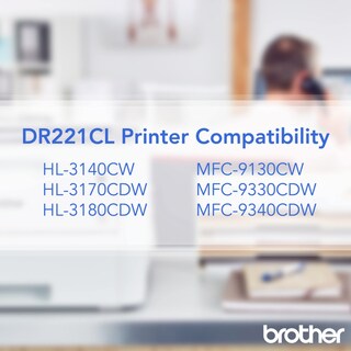 Foto 7 | La Unidad De Batería Brother Dr221cl Rinde 15 000 Páginas En Color - Venta Internacional.