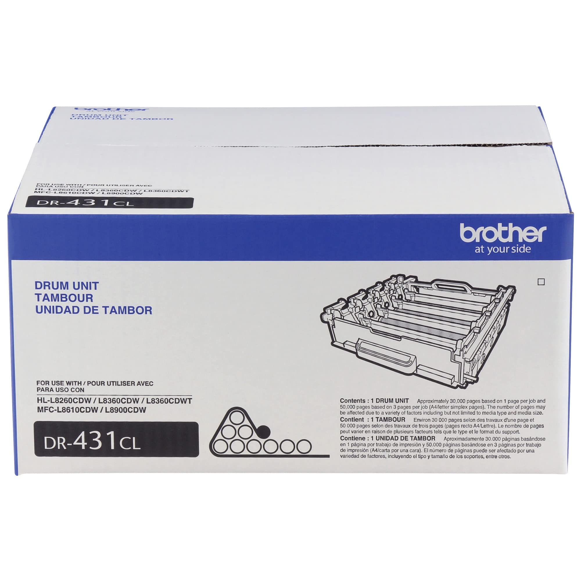 Foto 2 pulgar | Unidad De Tambor Brother Dr431cl Para Impresora, Rendimiento De 30 000 Páginas - Venta Internacional.