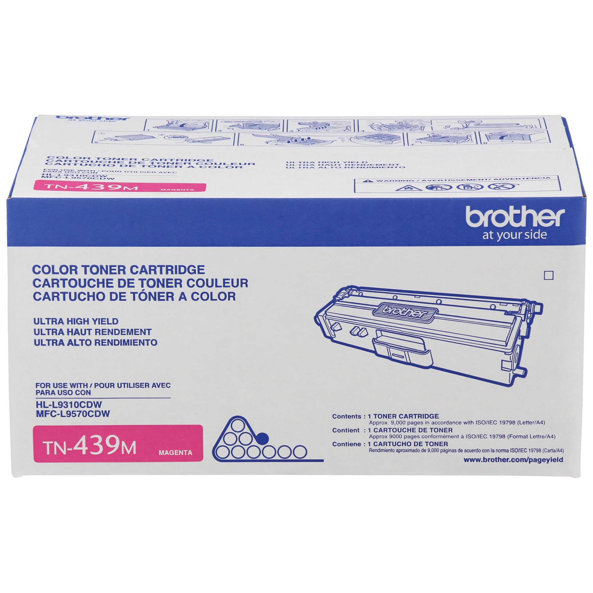 Foto 1 | Cartucho De Tóner Brother Tn-439m Hl-l9310 Mfc-l9570 Magenta - Venta Internacional.