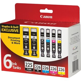 Foto 2 | Cartucho De Tinta Canon Pgi-225/cli-226, Paquete Económico De 6 Colores - Venta Internacional.