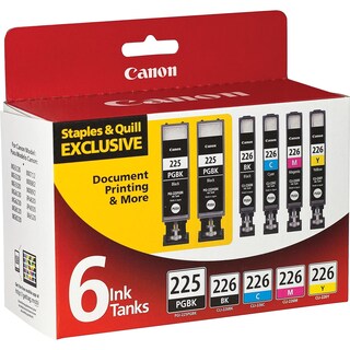 Foto 3 | Cartucho De Tinta Canon Pgi-225/cli-226, Paquete Económico De 6 Colores - Venta Internacional.