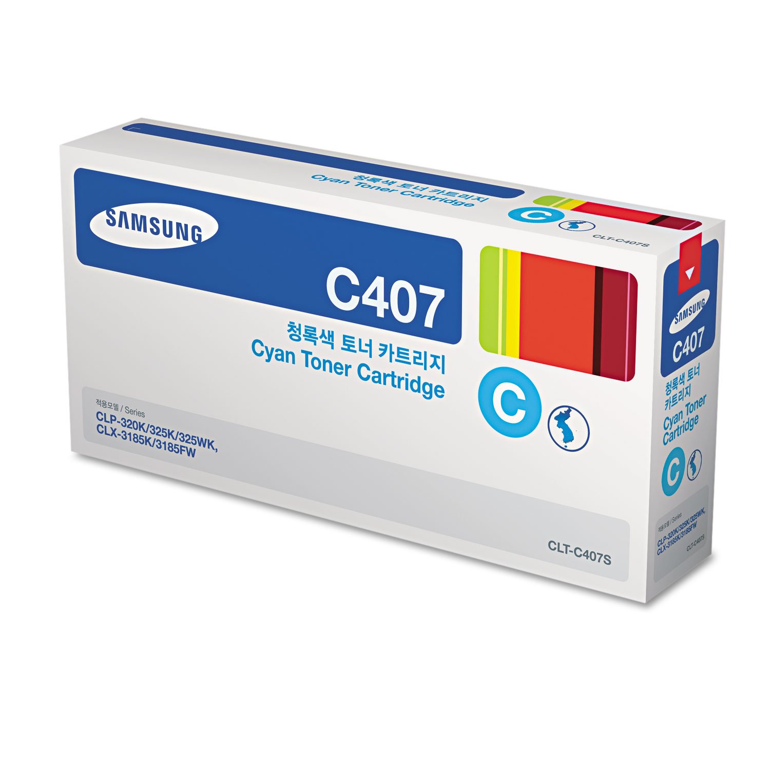 Foto 4 pulgar | Cartucho De Tóner Samsung Clt-c407s Cian Para Clp-325w, Clx-3185fw - Venta Internacional.