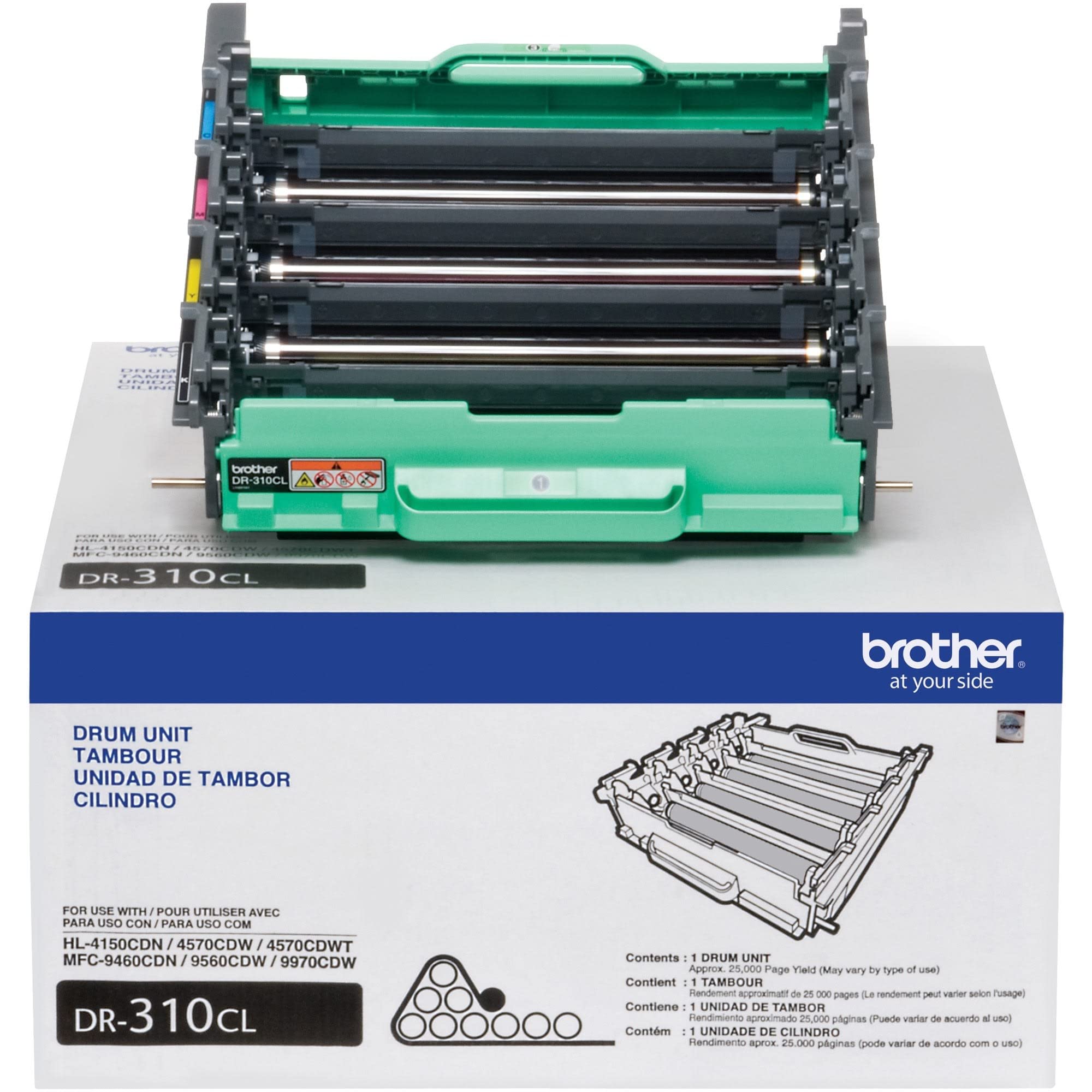 Unidad De Batería Brother Dr310cl Negra Con Capacidad Para 25 000 Páginas - Venta Internacional.