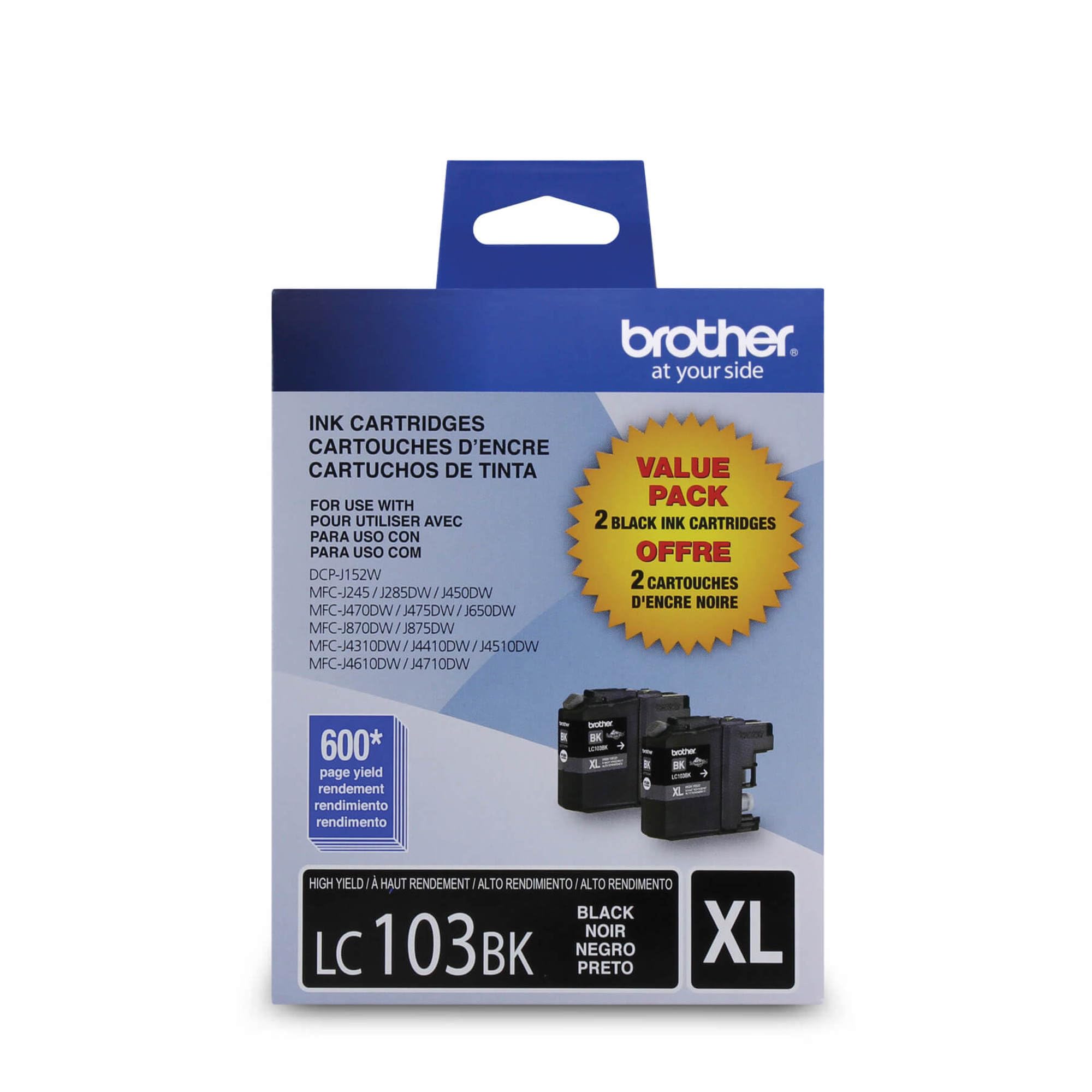 Foto 1 | Cartuchos De Tinta Brother Lc1032pks Originales Negros De Alto Rendimiento - Venta Internacional.