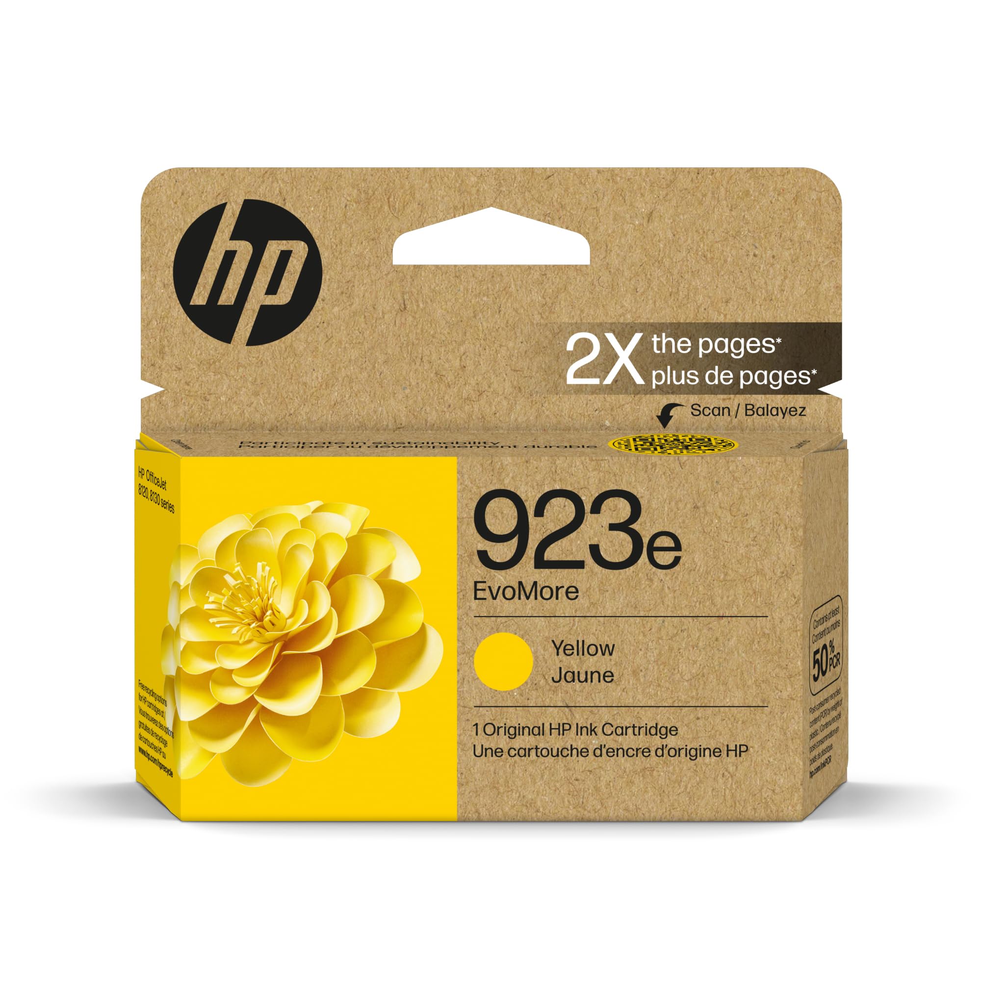 Cartucho De Tinta Hp 923e Evomore Amarillo Officejet 8120/8130 - Venta Internacional.