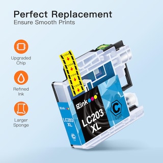 Foto 4 | Cartuchos De Tinta E-z Ink Lc203xl Compatibles Con Brother Lc203 Xl - Venta Internacional.