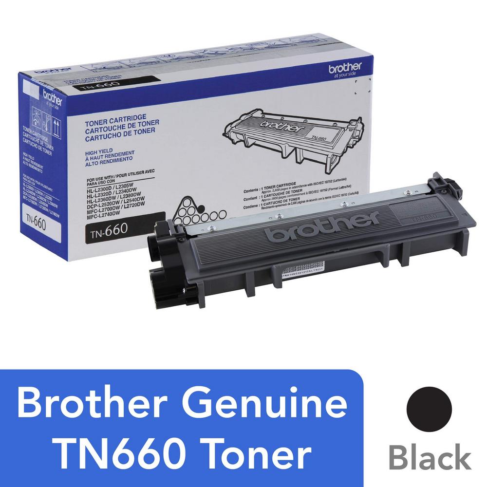 Toner Brother Tn660 Negro Laserjet Hl2360dw/dcpl2540dw/mfcl2700dw/mfcl2720dw (2 600 Pag ) $3,898