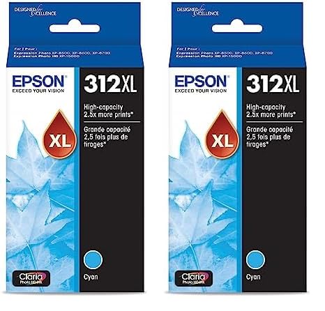 Foto 2 pulgar | Cartucho De Tinta Epson T312xl220-s Claria Photo Hd Cyan (paquete De 2) - Venta Internacional.