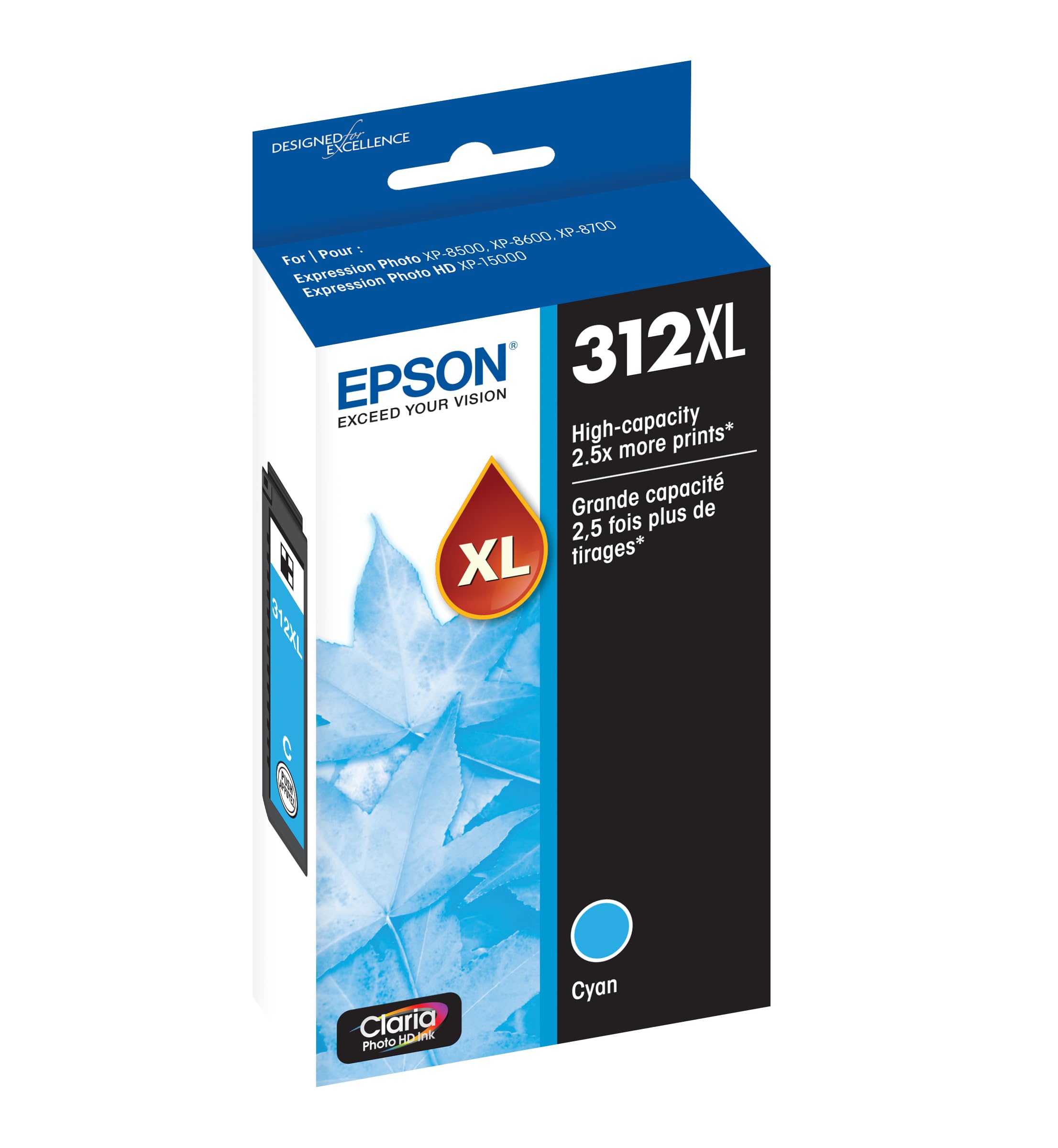 Foto 3 pulgar | Cartucho De Tinta Epson T312xl220-s Claria Photo Hd Cyan (paquete De 2) - Venta Internacional.