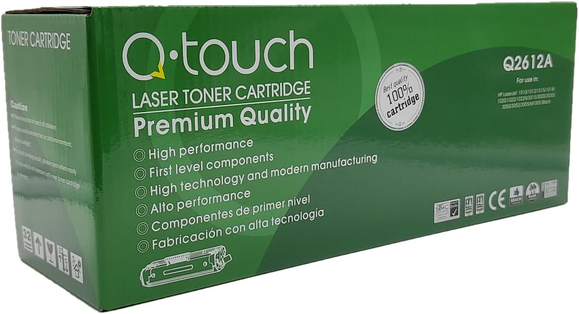 Foto 2 pulgar | Tóner Genérico Q-touch Q2612a Compatible Hp Laserjet 1010/1020/3050/m1005