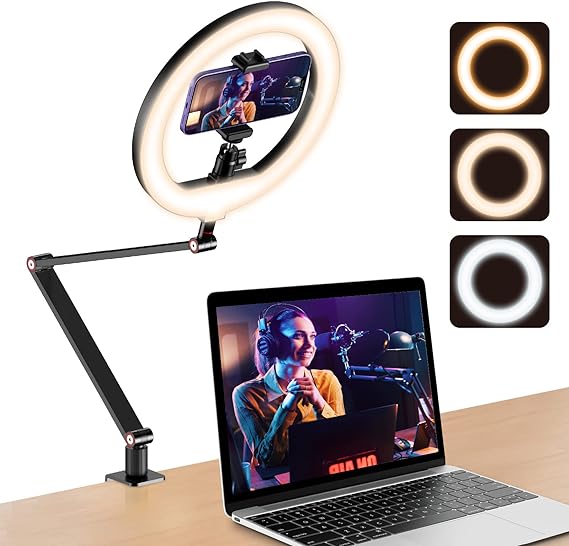 Anillo de Luz USB de 10 Pies para Escritorio con Soporte $2,702
