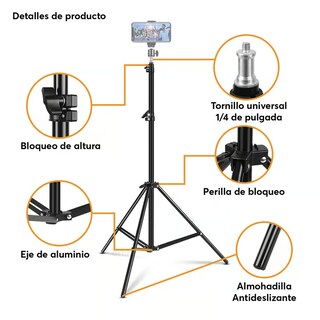 Foto 6 | Aro de Luz Led 12 Pulgadas RGB con Tripié de 2 Metros