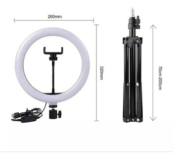 Foto 2 | Ring Light + Trípode De 26 Cm Para Fotografía Y Vídeo - Venta Internacional.