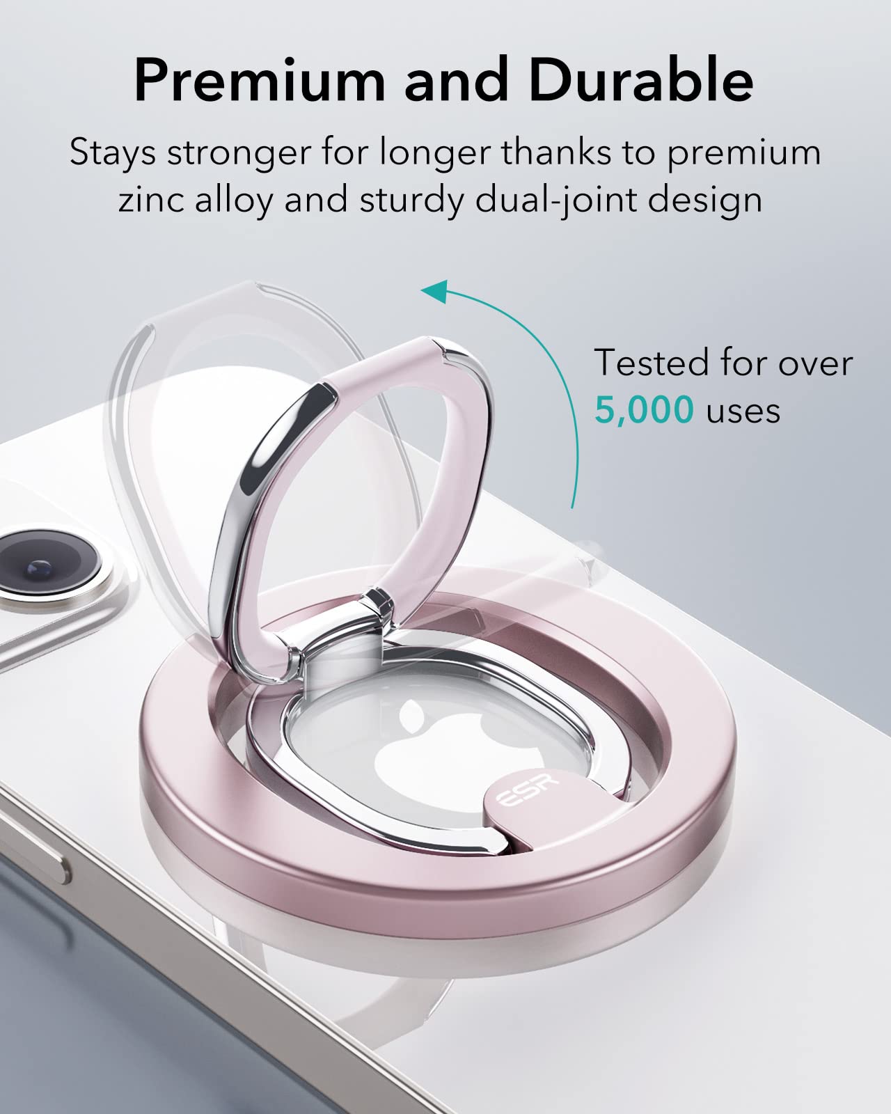 Foto 5 | Soporte Magnético Esr Para Teléfono Con Forma De Anillo Para Iphone 16/15/14/13/12, Color Rosa - Venta Internacional.