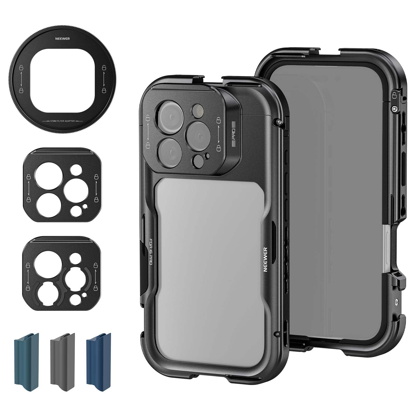 Foto 2 pulgar | Estabilizador De Teléfono Neewer 16 Pro Cage Video Rig Para Iphone 16 Pro - Venta Internacional.