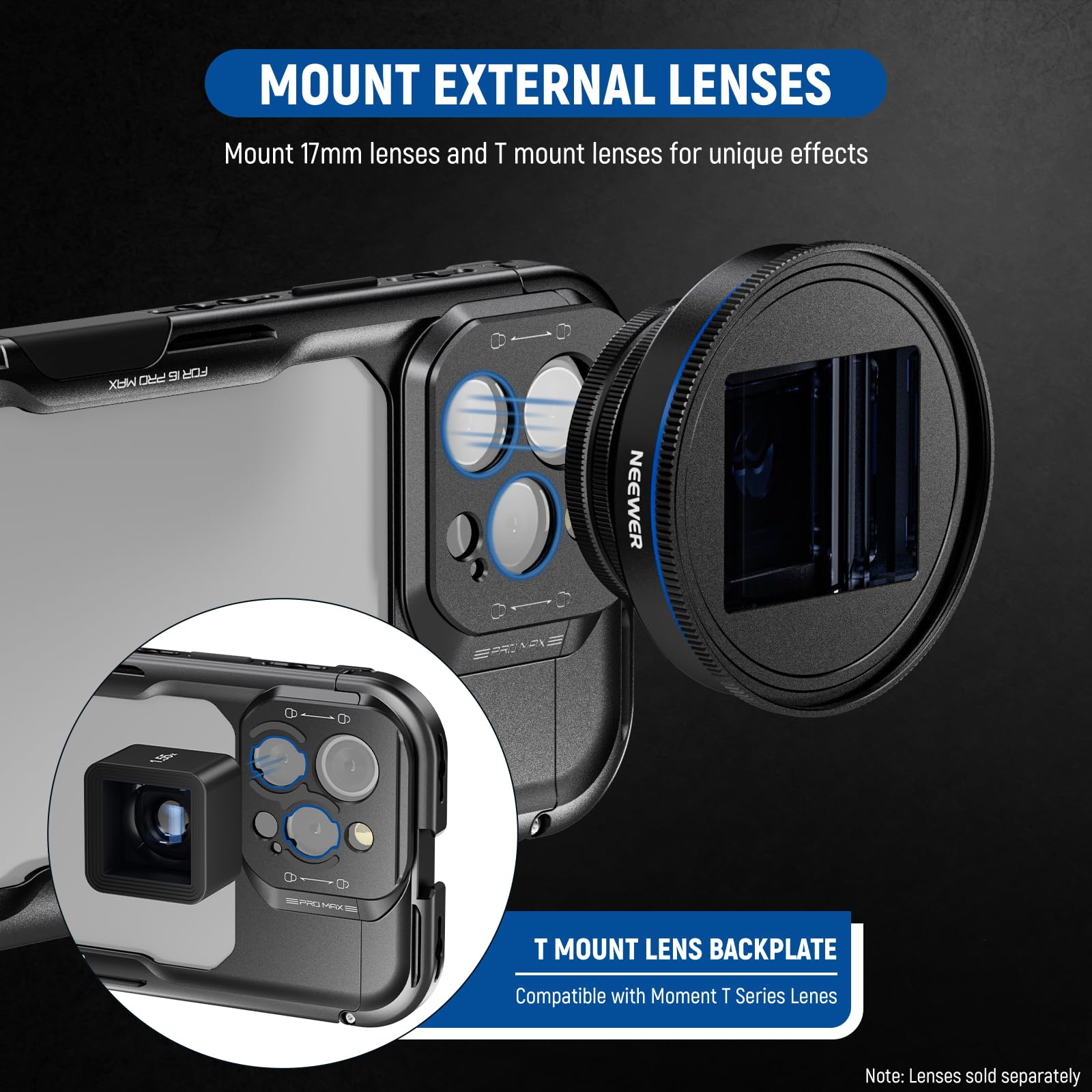 Foto 5 pulgar | Funda Estabilizadora Para Teléfono Neewer 16 Pro Max Con Adaptadores Y Filtros - Venta Internacional.