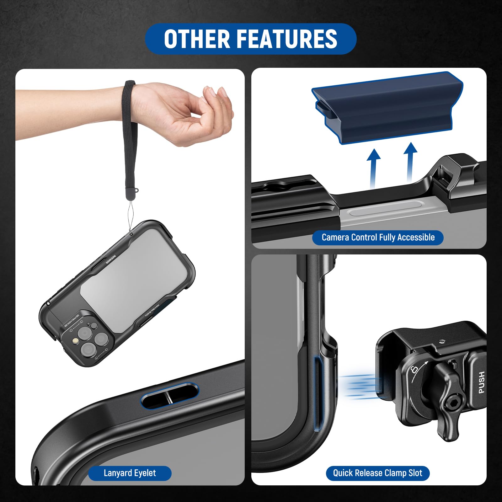 Foto 7 pulgar | Funda Estabilizadora Para Teléfono Neewer 16 Pro Max Con Adaptadores Y Filtros - Venta Internacional.