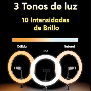 Foto 5 | Aro De Luz Archy 18'' Con Tripie 2m Para Celular Y Cámara Selfie Luz Led Regulable Profesional