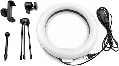 Foto 5 | Aro De Luz Led De 8 Pulgadas (20cm) Con Trípie, Luz Para Maquillaje O Selfie, 3 Modos De Luz