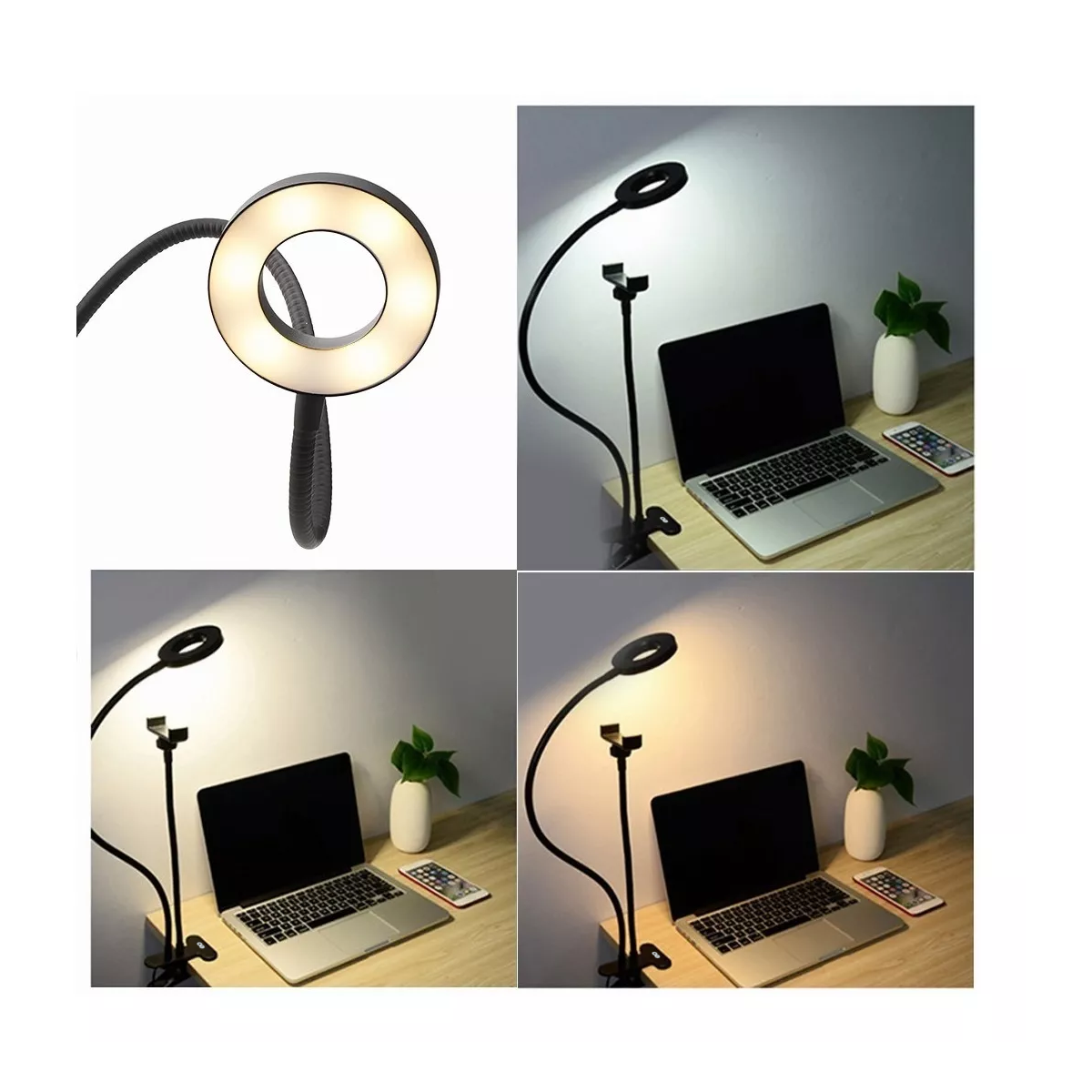 Foto 3 pulgar | Aro De Luz Profesional Maquillaje Led Iluminacion Fotografia Eo Safe Imports Esi-9663-1 Negro