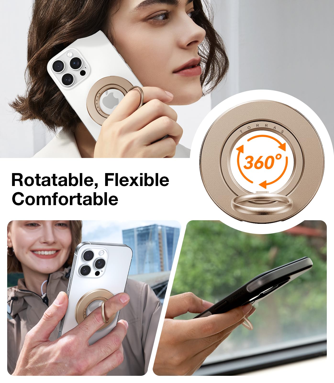 Foto 4 pulgar | Soporte De Anillo Con Agarre Para Teléfono Torras Thin Fit Para Magsafe 2025 - Venta Internacional.