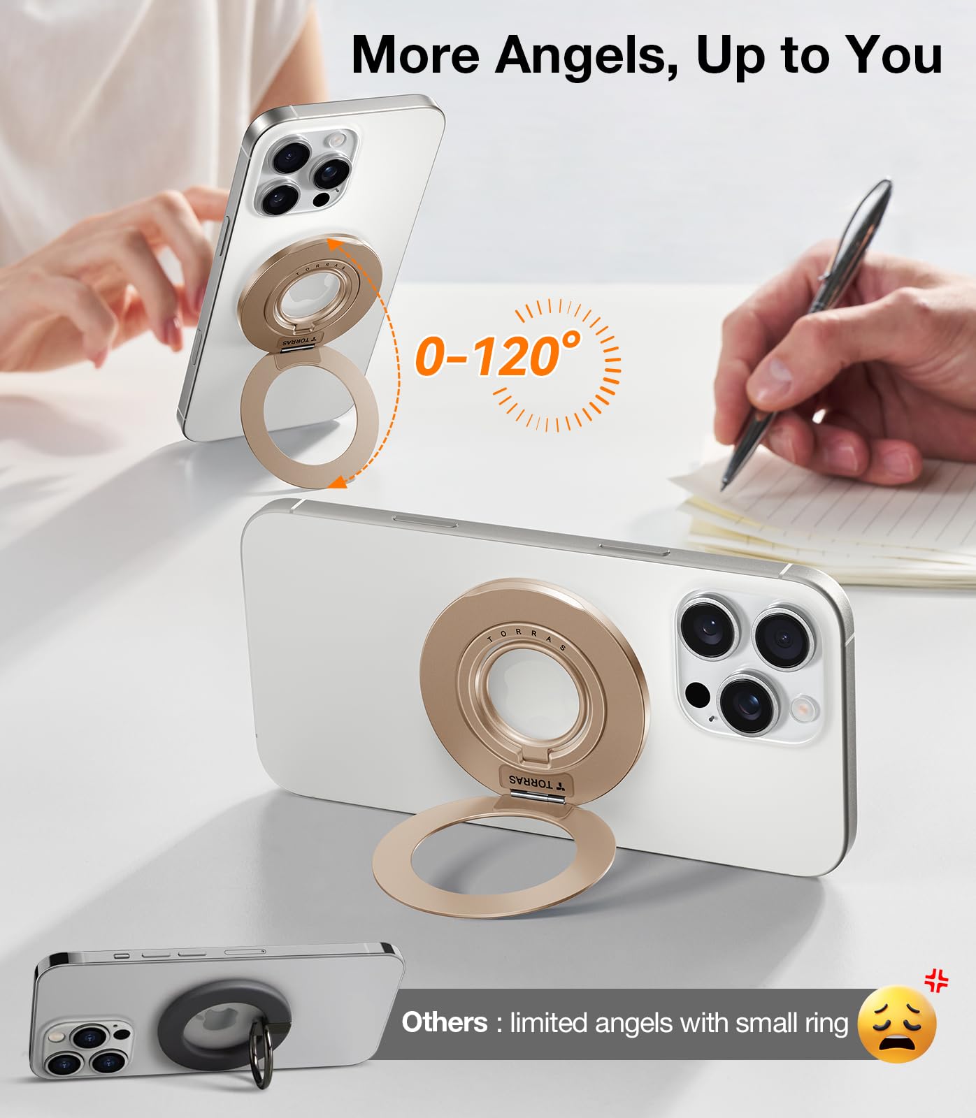 Foto 7 | Soporte De Anillo Con Agarre Para Teléfono Torras Thin Fit Para Magsafe 2025 - Venta Internacional.
