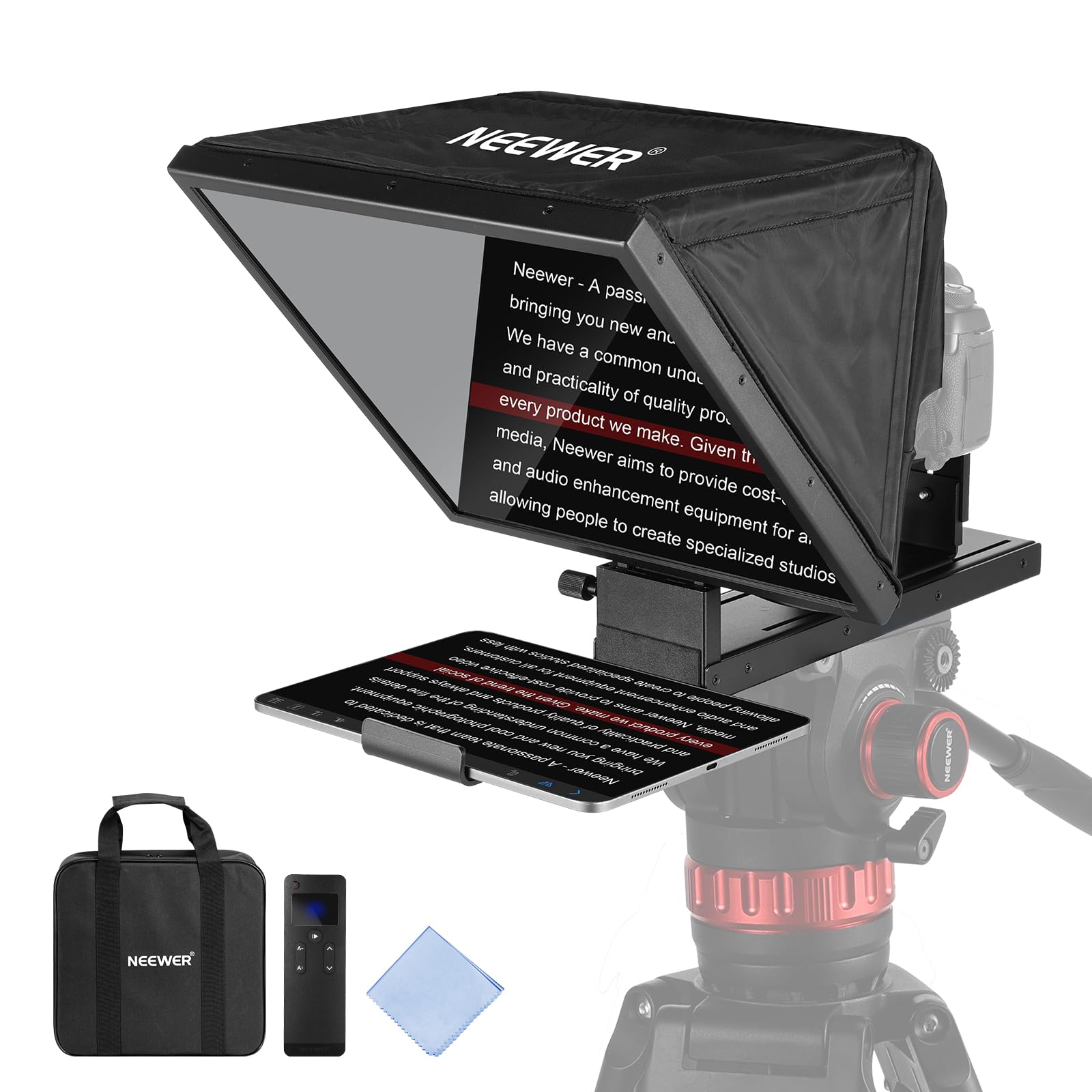 Foto 1 | Teleprompter Neewer Basics X16b, Aleación De Aluminio, Elevable De 16 Pulgadas - Venta Internacional.