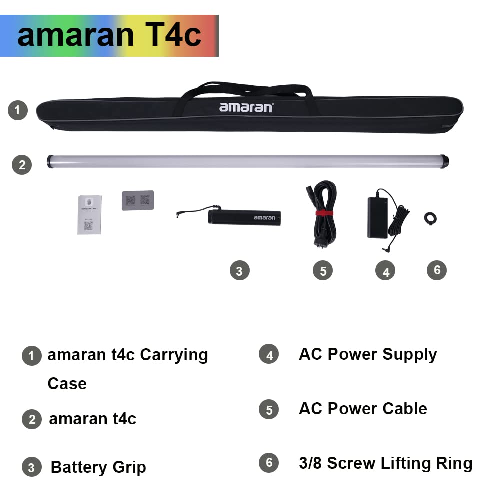 Foto 8 pulgar | Tubo De Luz Led Aputure Amaran T4c 40 W Rgbww 120 Cm Portátil - Venta Internacional.
