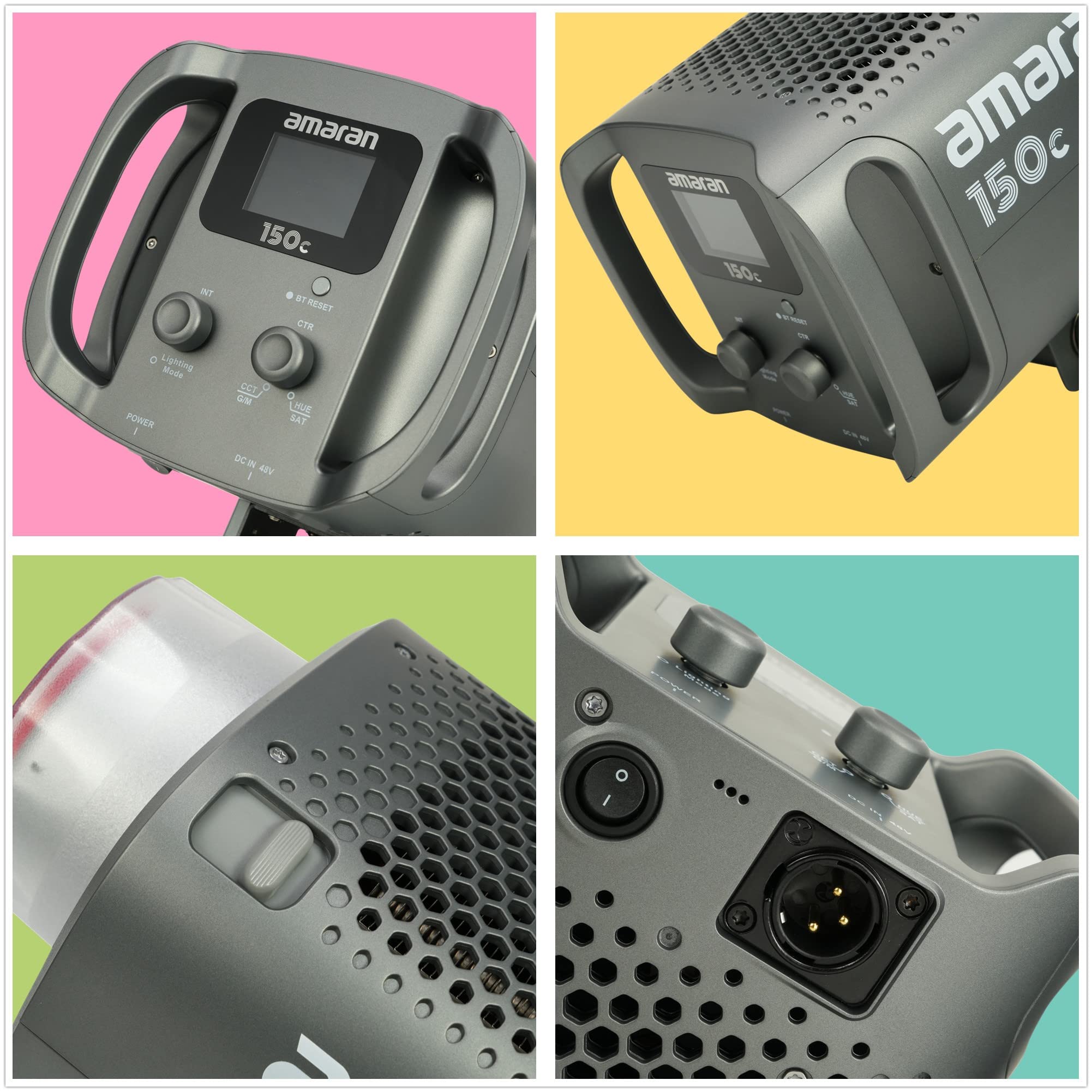 Foto 4 pulgar | Lámpara Led De Vídeo Aputure Amaran 150x Rgbww 150w A Todo Color - Venta Internacional.