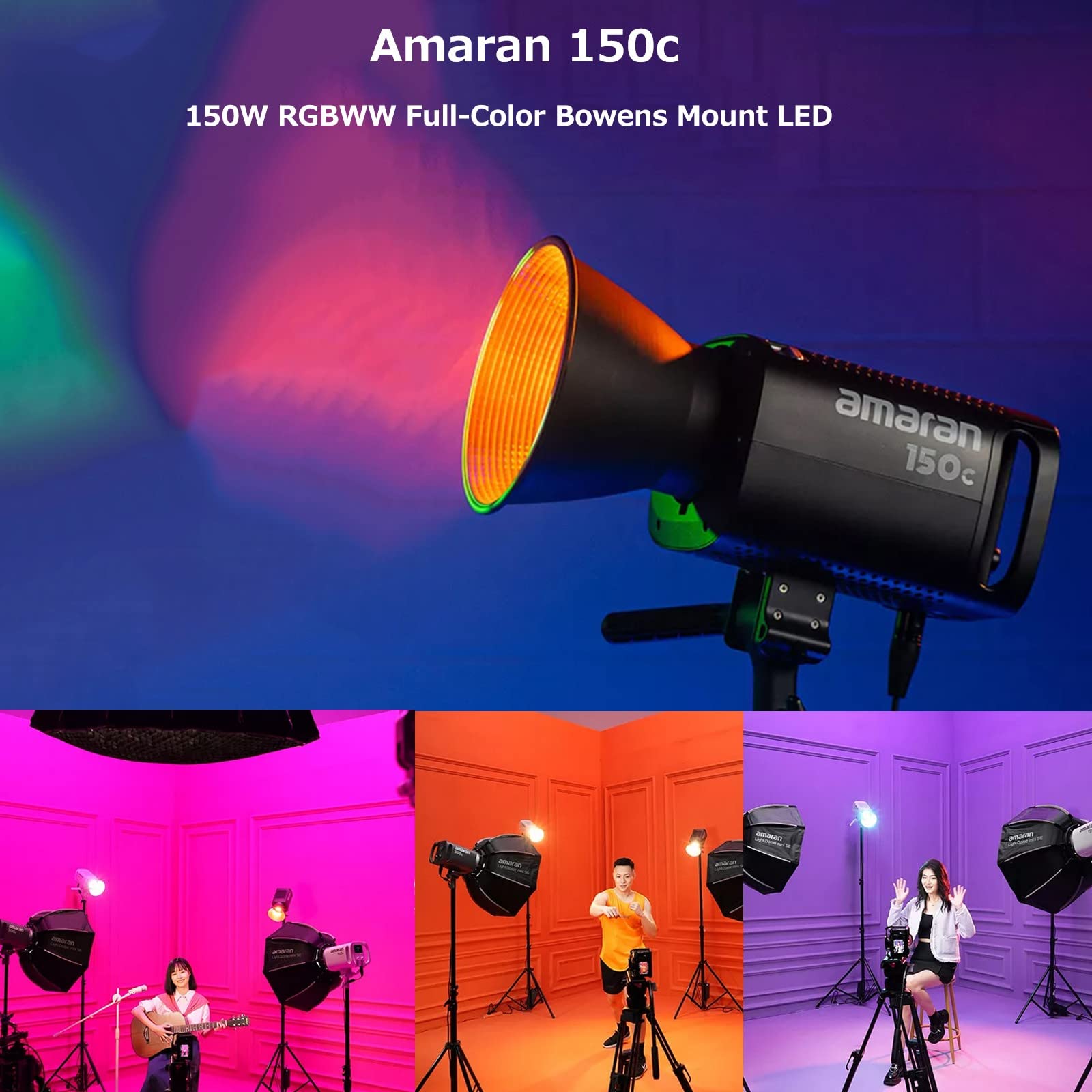 Foto 8 pulgar | Lámpara De Vídeo Led Aputure Amaran 150v Rgbww A Todo Color 150w - Venta Internacional.
