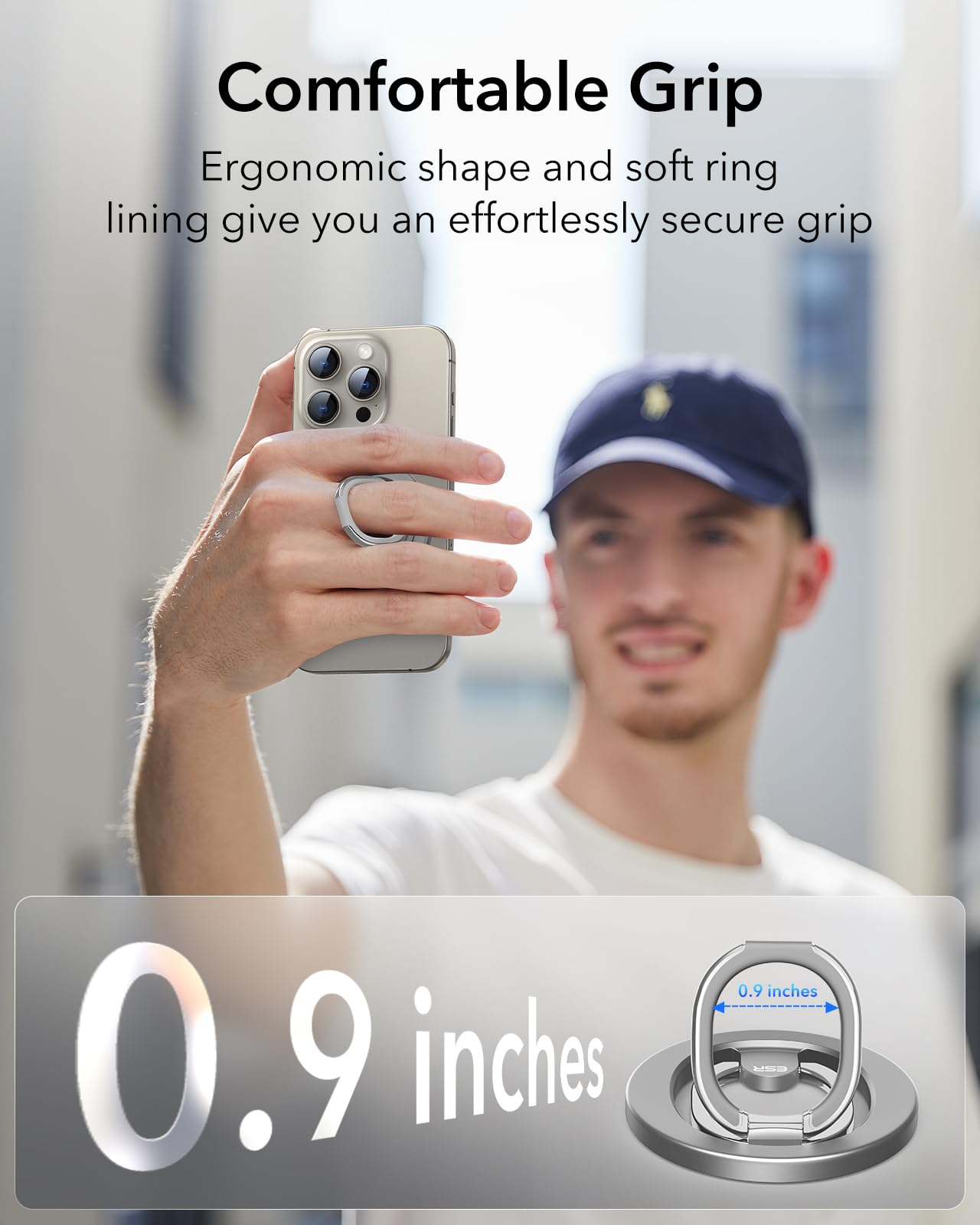 Foto 4 pulgar | Soporte De Anillo Esr Magnético Para Teléfono Con Soporte Para Iphone S25 - Venta Internacional.