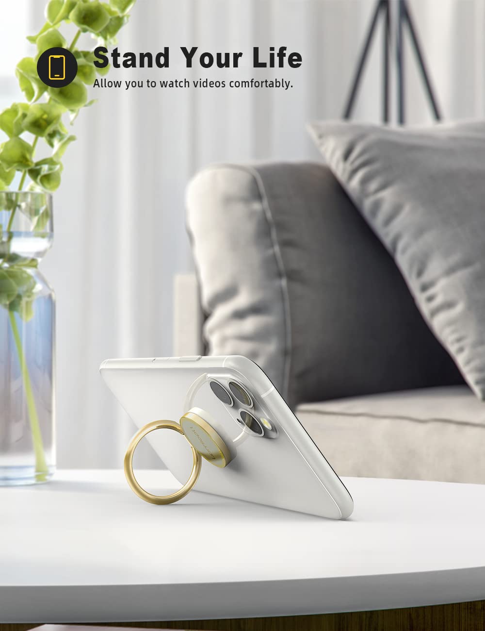 Foto 2 | Soporte De Anillo Para Teléfono Lamicall Gold Universal Para Iphone Y Android - Venta Internacional.