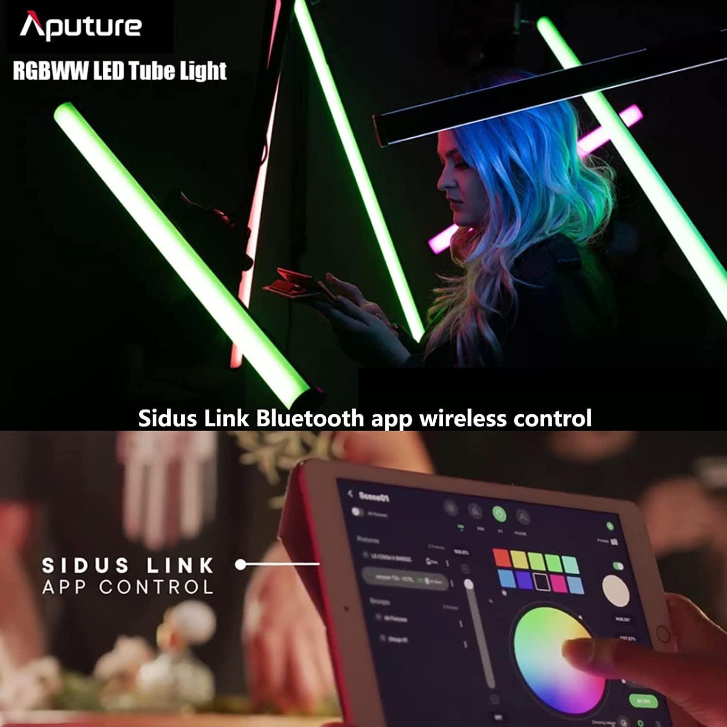 Foto 3 pulgar | Tubo De Luz Led Aputure Amaran T4c Rgbww 40 W 2500 K-7500 K 120 Cm - Venta Internacional.