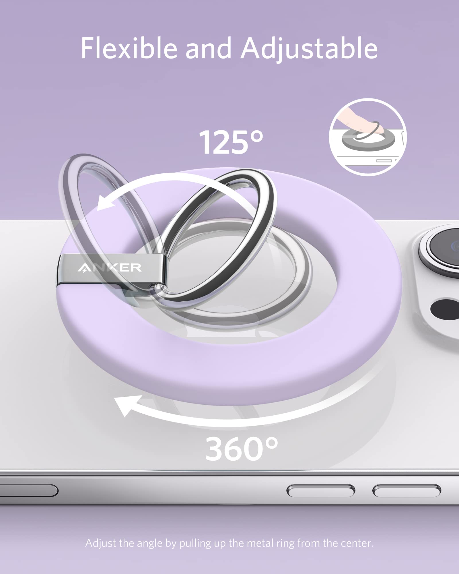 Foto 6 pulgar | Soporte De Anillo Phone Grip Anker Maggo 610 Para Iphone Serie 13/12 - Venta Internacional.